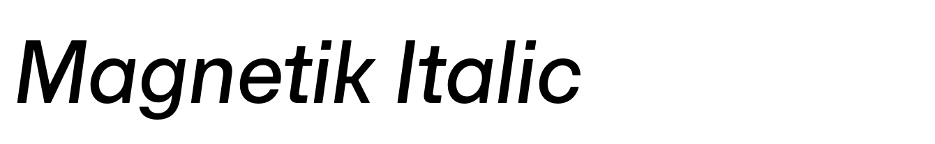 Magnetik Italic